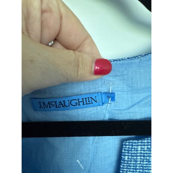 NWOT J. McLaughlin Rue Linen Dress in Blue, S - Picture 6 of 7